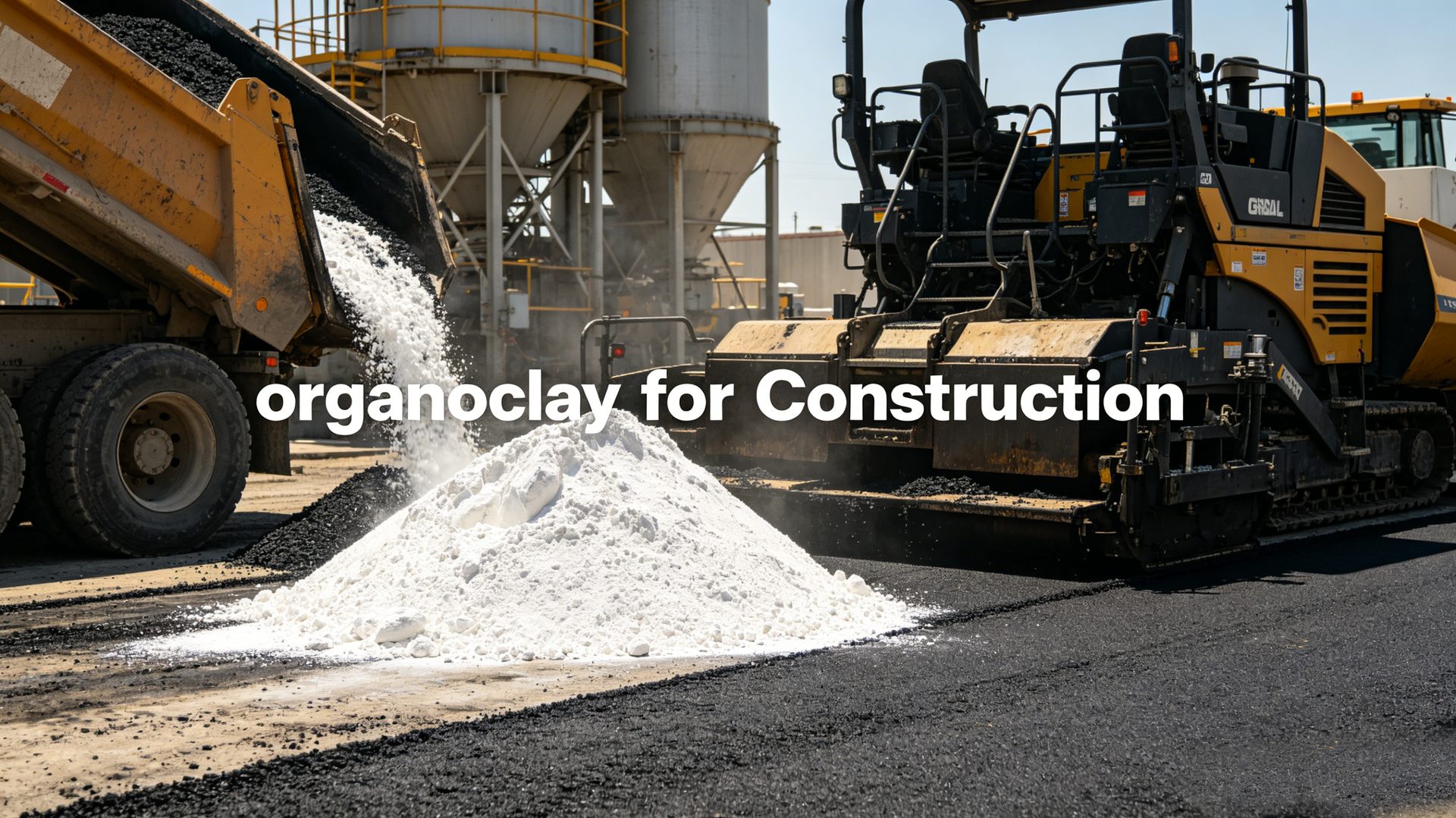 Modificación de asfalto y formulaciones de construcción con organoarcilla