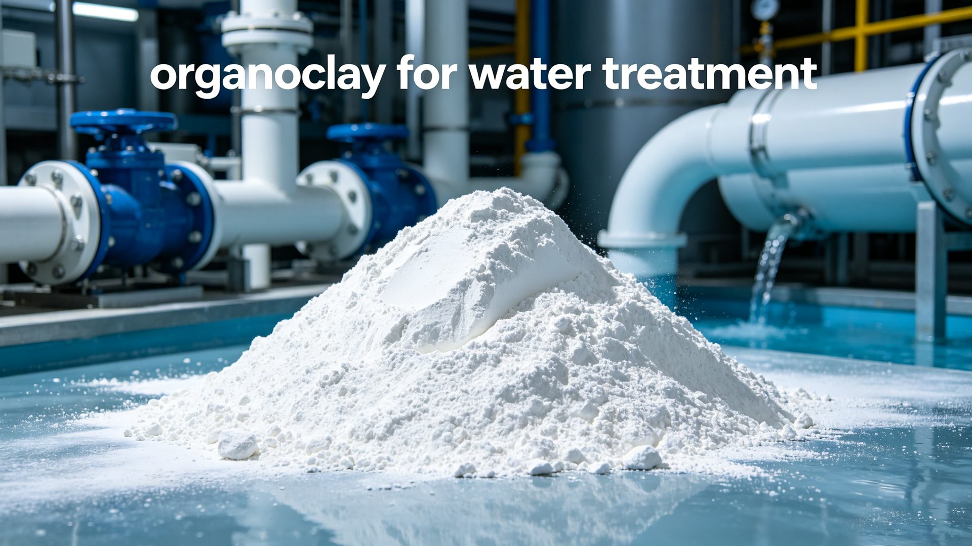 Instalación industrial de tratamiento de agua para evaluar un medio de organoarcilla