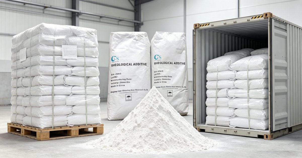 Sacos y polvo de organoarcilla CP preparados para uso industrial